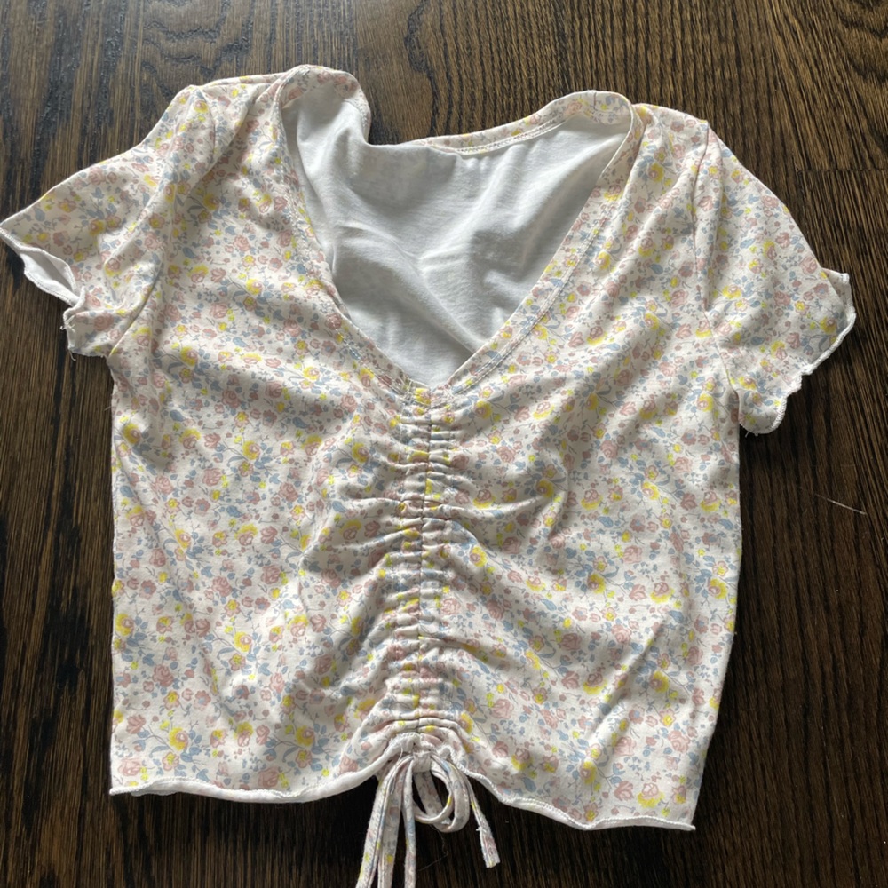 PacSun tank top ruffle floral